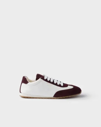 Sneakers i nappaläder och mocka Sneakers i nappaläder och mocka