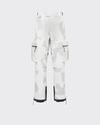 Snowboardbyxor i tryckt tekniskt tyg