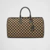 Stor resväska i tyg med broderat Prada-symbole Stor resväska i tyg med broderat Prada-symbole