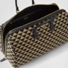 Stor resväska i tyg med broderat Prada-symbole Stor resväska i tyg med broderat Prada-symbole