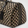 Stor resväska i tyg med broderat Prada-symbole Stor resväska i tyg med broderat Prada-symbole