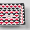 Stort fyrkantigt porslinsfat – Triangles Stort fyrkantigt porslinsfat – Triangles