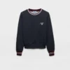 Sweatshirt i bomullsfleece med rund hals Sweatshirt i bomullsfleece med rund hals