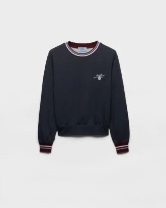 Sweatshirt i bomullsfleece med rund hals Sweatshirt i bomullsfleece med rund hals