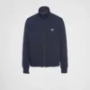 Sweatshirt i stretchigt tekniskt tyg med dragkedja Sweatshirt i stretchigt tekniskt tyg med dragkedja