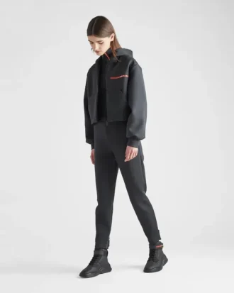 Sweatshirt i återvunnen dubbeljersey