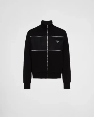Sweatshirt med detaljer i Re-Nylon Sweatshirt med detaljer i Re-Nylon