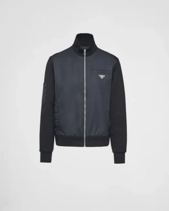 Sweatshirt med detaljer i Re-Nylon Sweatshirt med detaljer i Re-Nylon