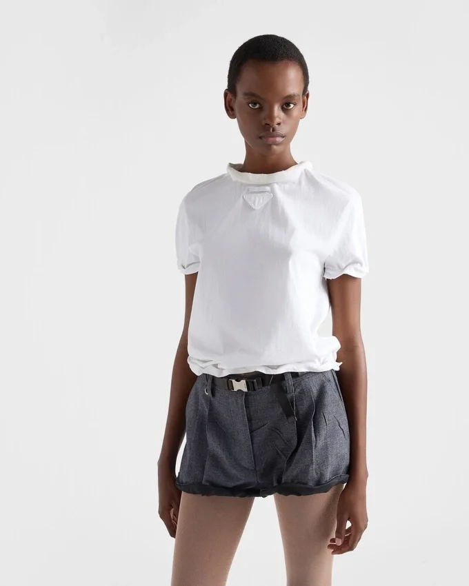 T-shirt i bomullsjersey T-shirt i bomullsjersey