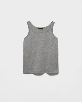 Tanktop i kashmir och siden