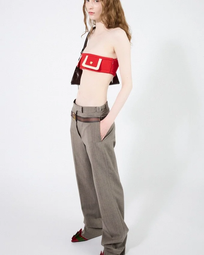 Tekniska ullbyxor med tryckt bälte Tekniska ullbyxor med tryckt bälte