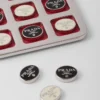 Tic-Tac-Toe-set i Saffiano-läder