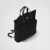 Tote-väska i Re-Nylon och Saffiano-läder Tote-väska i Re-Nylon och Saffiano-läder