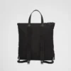 Tote-väska i Re-Nylon och Saffiano-läder Tote-väska i Re-Nylon och Saffiano-läder