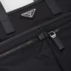 Tote-väska i Re-Nylon och Saffiano-läder