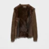 Tröja i ull och shearling Tröja i ull och shearling