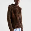 Tröja i ull och shearling Tröja i ull och shearling