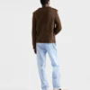 Tröja i ull och shearling Tröja i ull och shearling