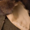 Tröja i ull och shearling Tröja i ull och shearling