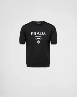 Tröja med rund hals i superfint ull