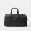 Trolley i Re-Nylon och Saffiano-läder Trolley i Re-Nylon och Saffiano-läder