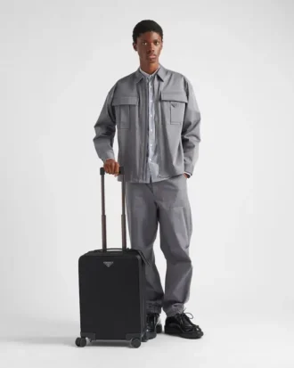 Trolley i Re-Nylon och Saffiano-läder