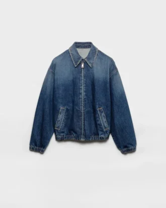 Tvättad denimblouson Tvättad denimblouson