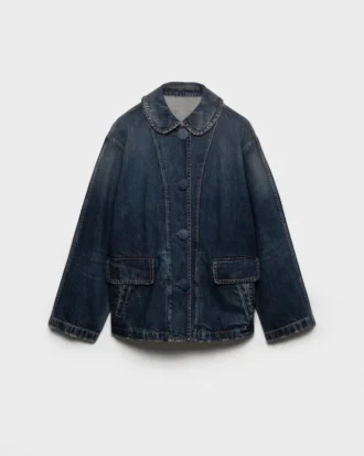Tvättad denimblouson Tvättad denimblouson