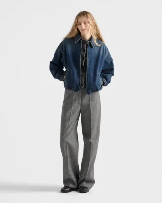 Tvättad denimblouson Tvättad denimblouson