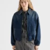 Tvättad denimblouson Tvättad denimblouson