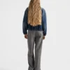 Tvättad denimblouson Tvättad denimblouson