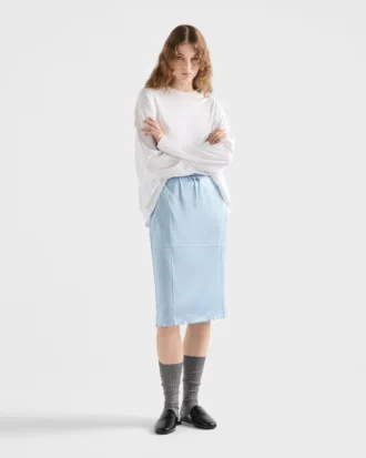 Underkjol i satin med vintage-look