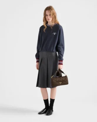Vadderad axelväska i Re-Nylon