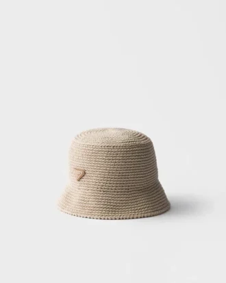Virkad bucket hat