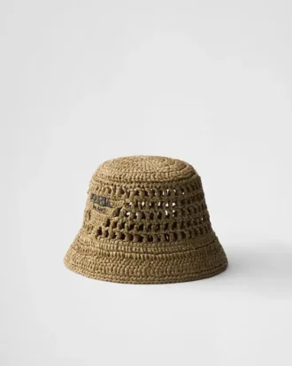 Virkad bucket hat