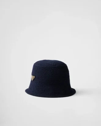 Virkad bucket hat