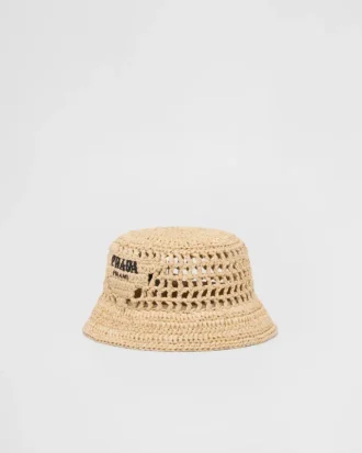 Virkad bucket hat