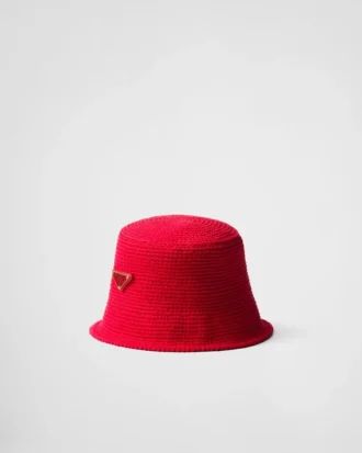 Virkad bucket hat