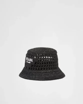 Virkad bucket hat
