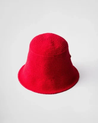 Virkad bucket hat