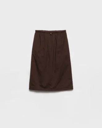 Vändbar bomullsjersey och kjol i Re-Nylon
