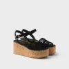 Väva sandaler med kilklack Väva sandaler med kilklack