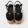 Väva sandaler med kilklack Väva sandaler med kilklack